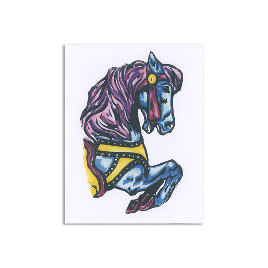 Sapphorica Creations Carnival Horse Art Card