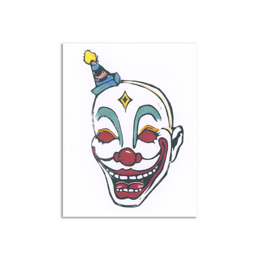 Sapphorica Creations Clown Mask Art Card