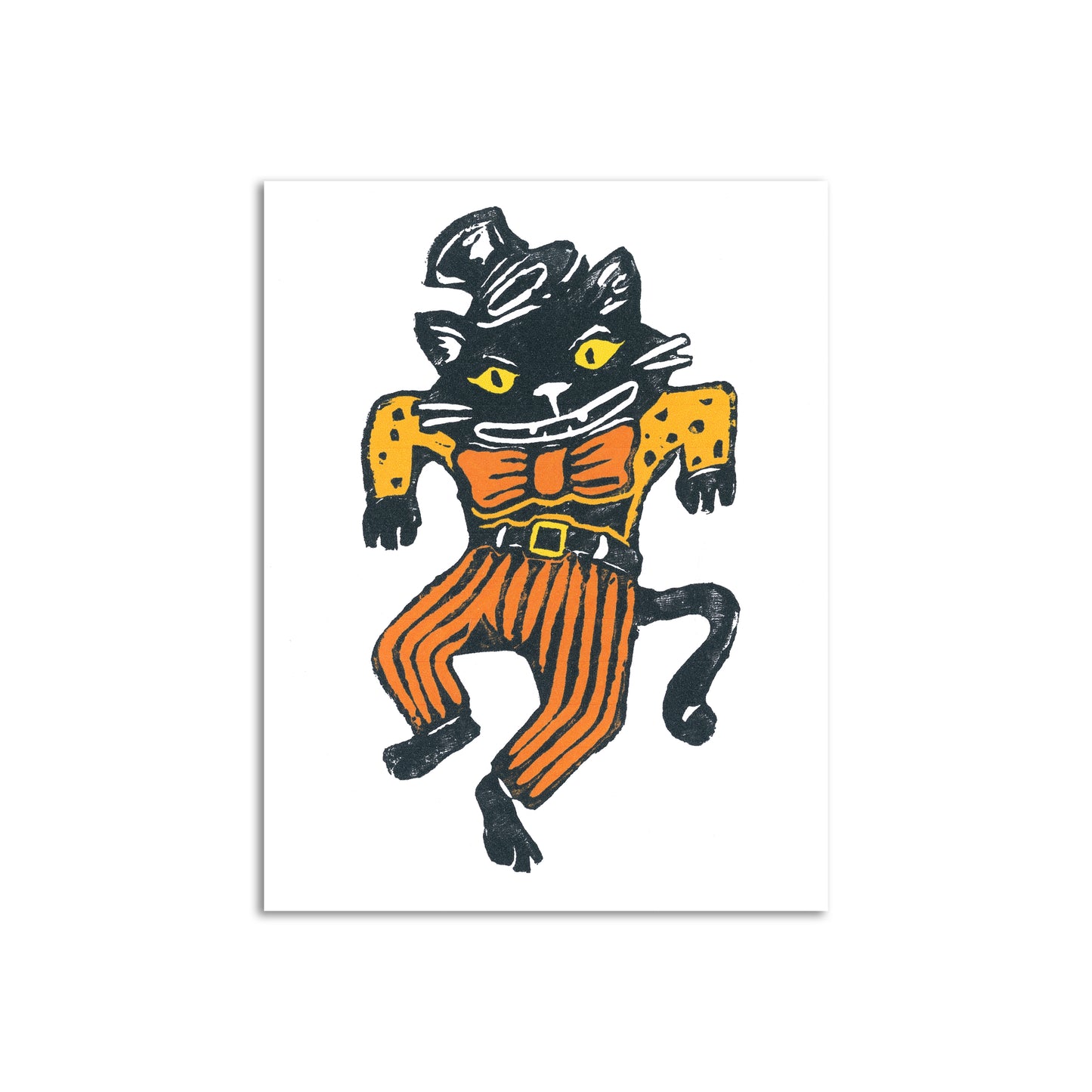 Sapphorica Creations Dancing Kitty Art Card