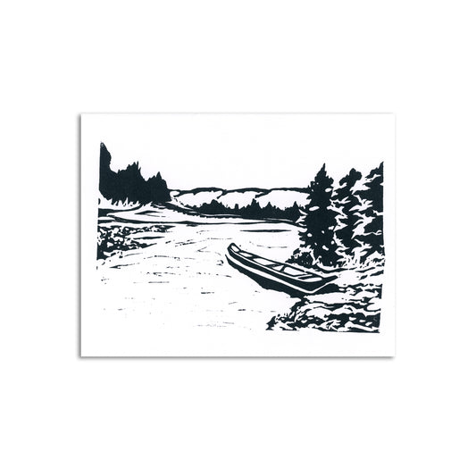 Sapphorica Creations First Nation Canoe Art Card