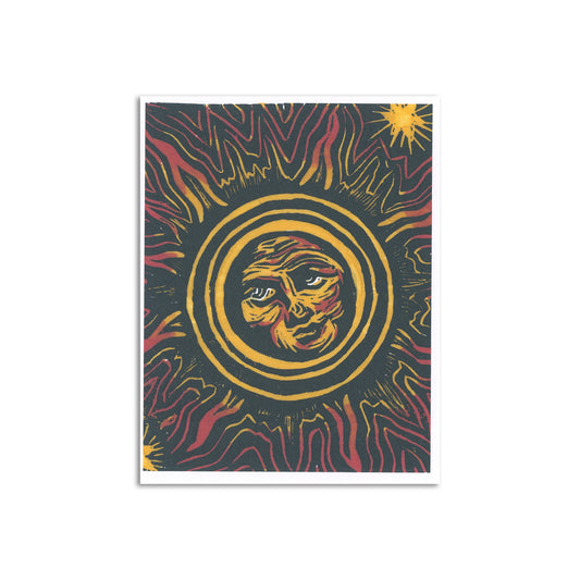 Sapphorica Creations Golden Sun Art Card