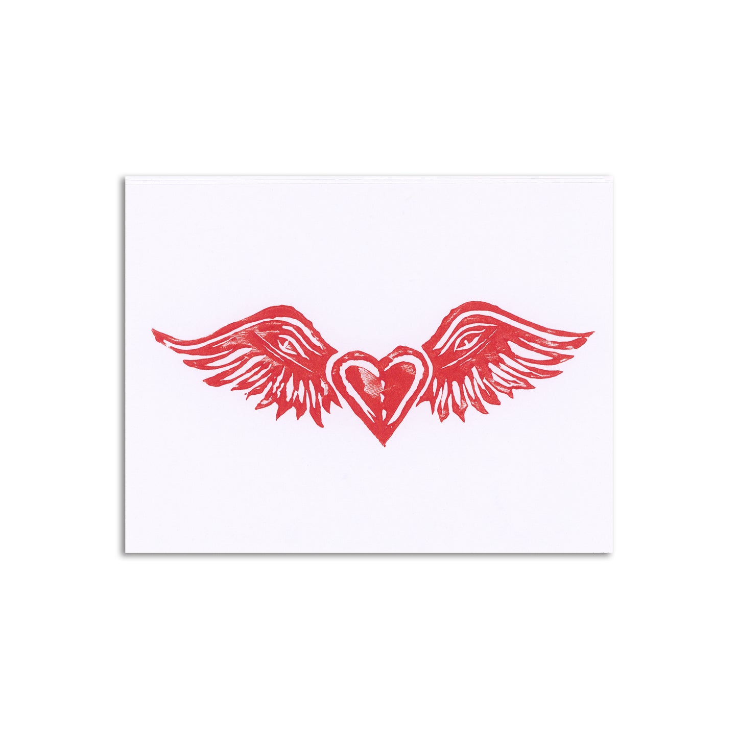 Sapphorica Creations Heart Wings Art Card