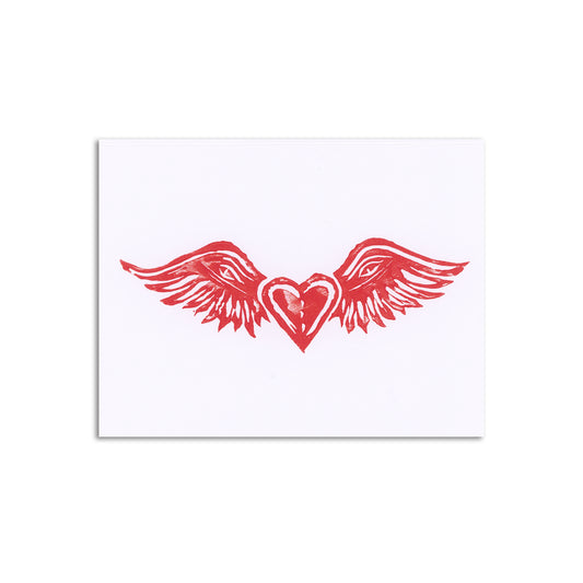 Sapphorica Creations Heart Wings Art Card