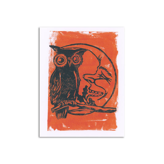 Sapphorica Creations Moon Owl Art Card