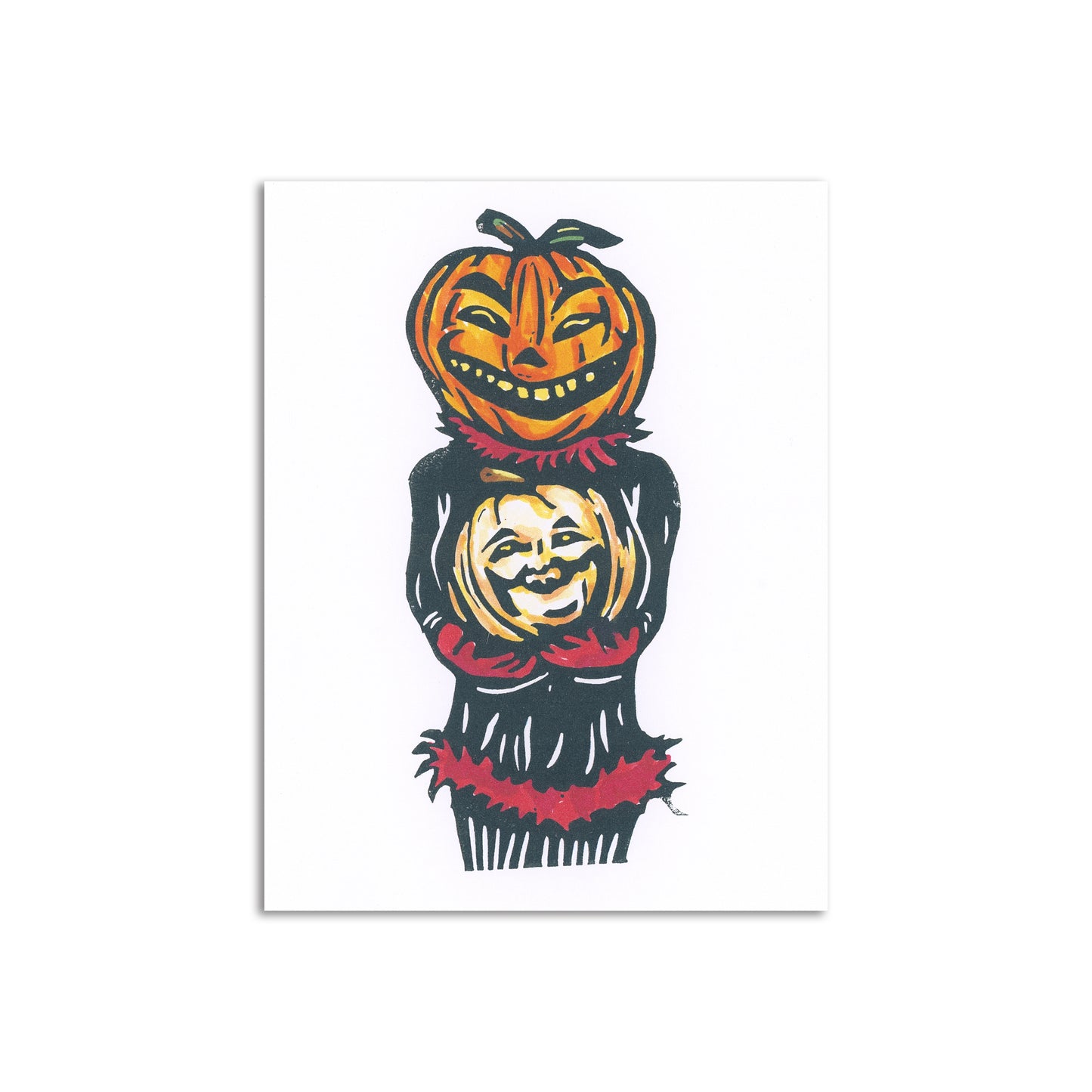 Sapphorica Creations Pumpkin Face Art Card