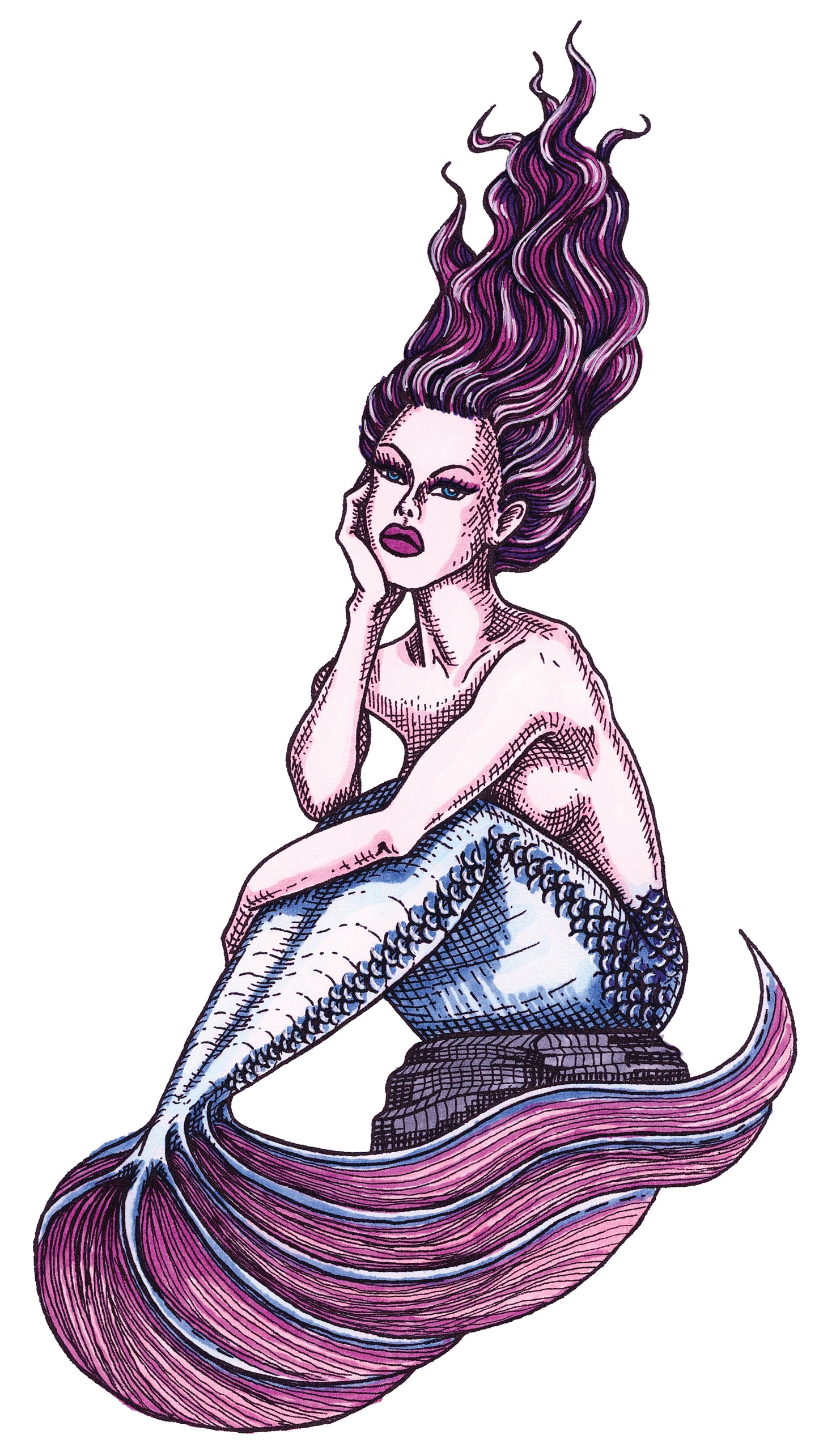 Sapphorica Creations Mystic Mermaid Sticker - Sapphorica Creations 