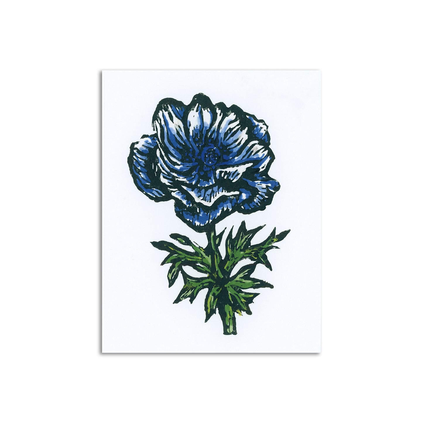 Sapphorica Creations Blue Anemone Art Card - Sapphorica Creations 