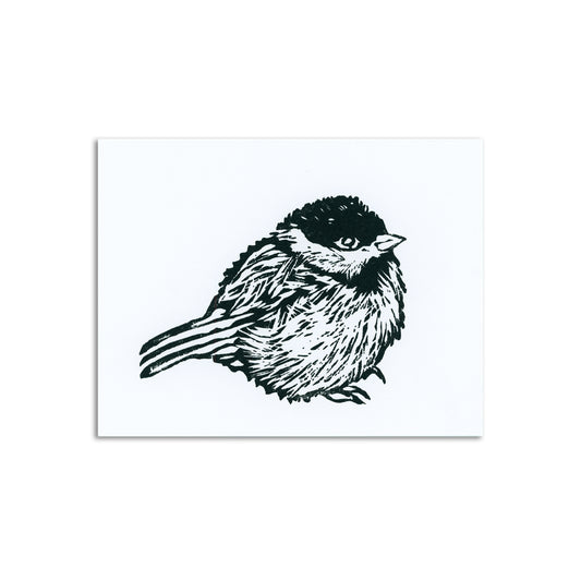 Sapphorica Creations Baby Chickadee Art Card - Sapphorica Creations 