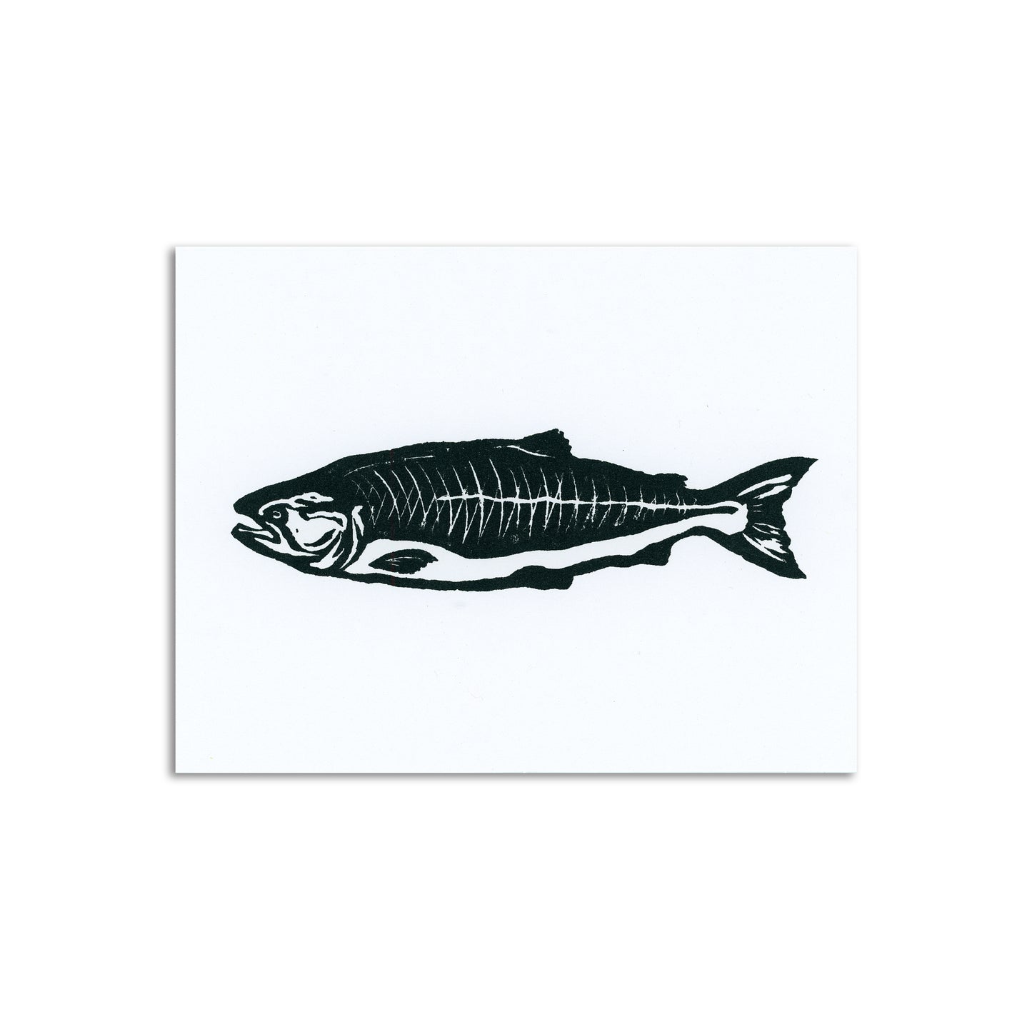 Sapphorica Creations Coho Salmon Art Card - Sapphorica Creations 