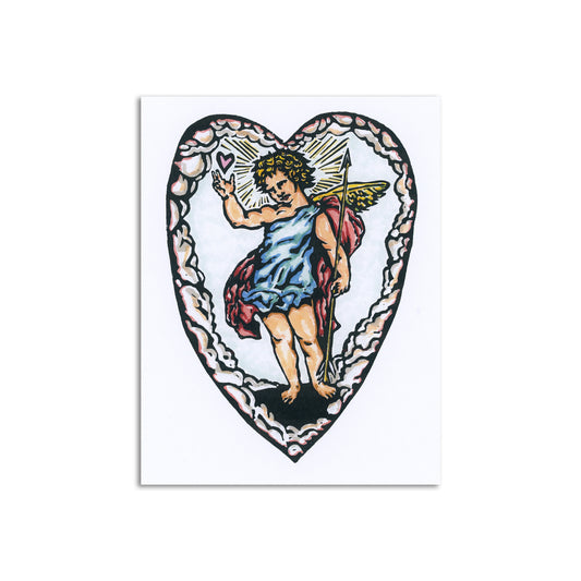 Sapphorica Creations Cupid Heart Art Card - Sapphorica Creations 