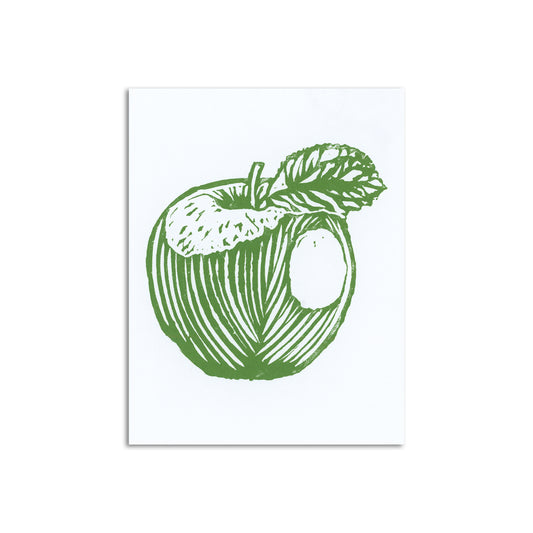 Sapphorica Creations Green Apple Art Card - Sapphorica Creations 