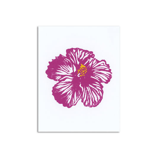 Sapphorica Creations Pink Hibiscus Art Card - Sapphorica Creations 