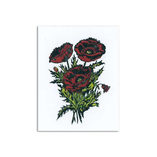 Sapphorica Creations Poppies Art Card - Sapphorica Creations 