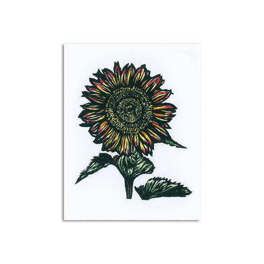 Sapphorica Creations Sunflower Art Card - Sapphorica Creations 