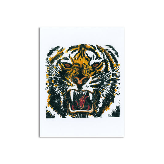 Sapphorica Creations Tiger Art Card - Sapphorica Creations 