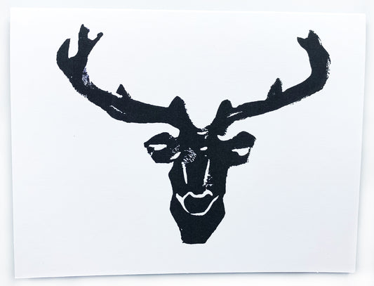 Sapphorica Creations Deer Antlers Art Card - Sapphorica Creations 