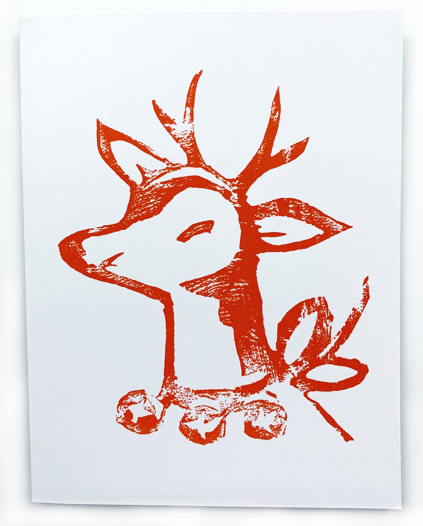 Sapphorica Creations Retro Reindeer Art Card - Sapphorica Creations 