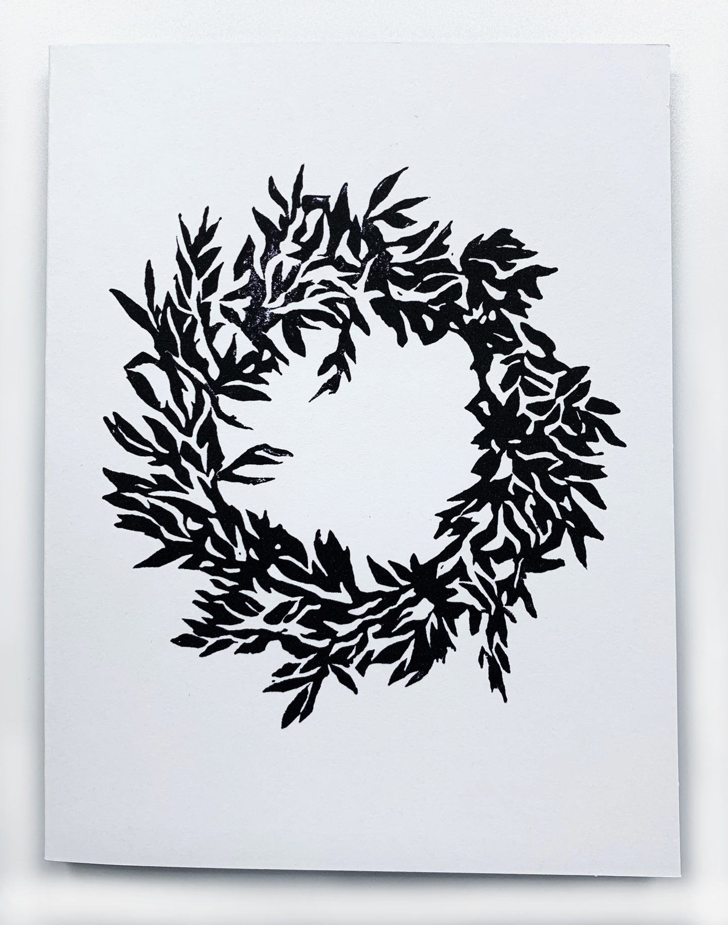 Sapphorica Creations Winter Wreath Art Card - Sapphorica Creations 