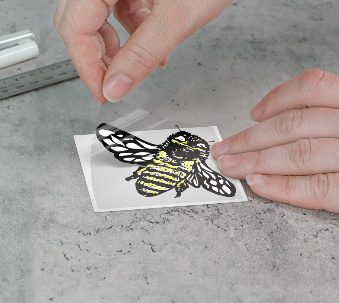 Sapphorica Creations Bee Permanent Sticker