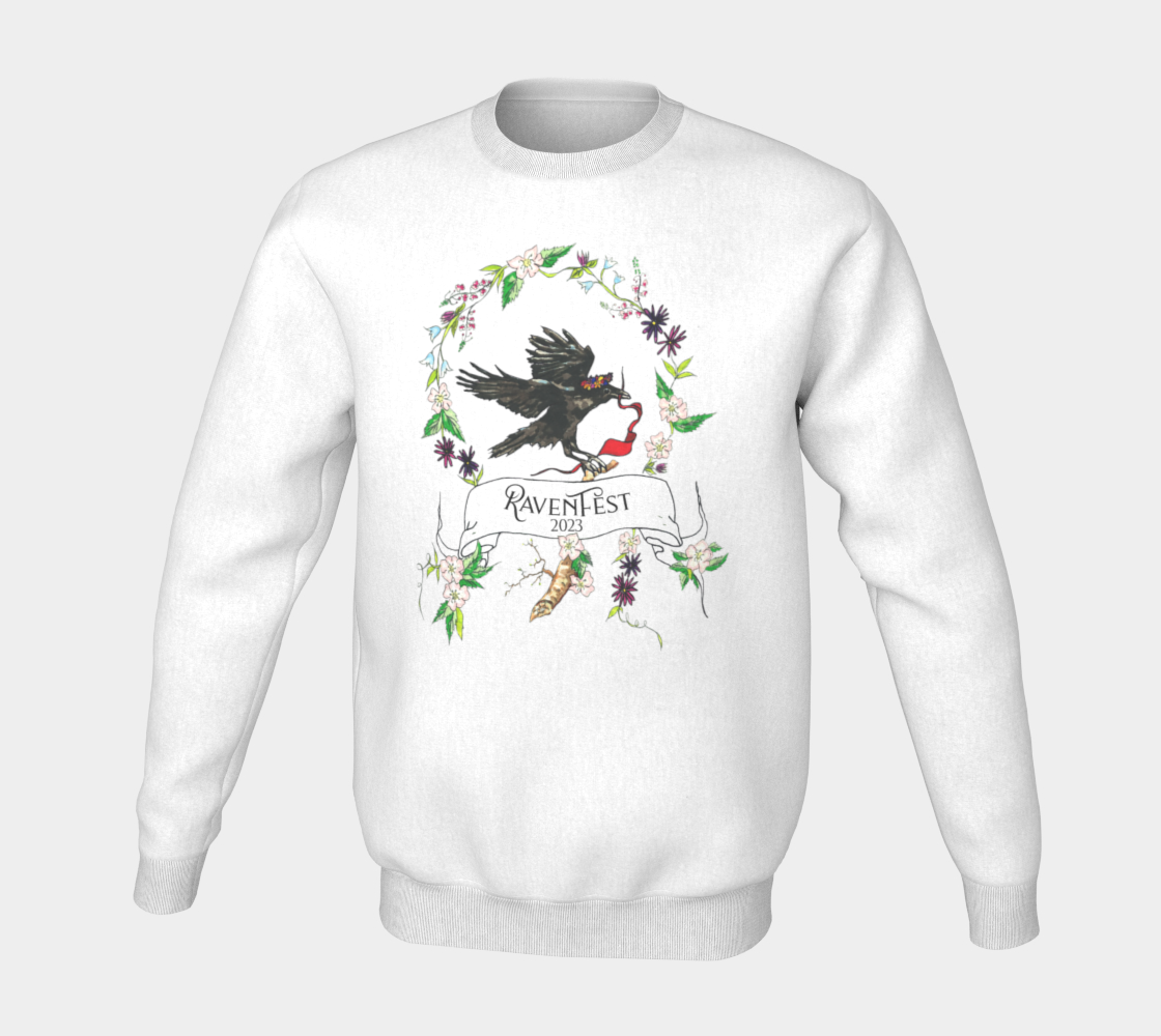 Woodland Wildflower RavenFest 2023 Sweatshirt x Sapphorica Creations - Sapphorica Creations 