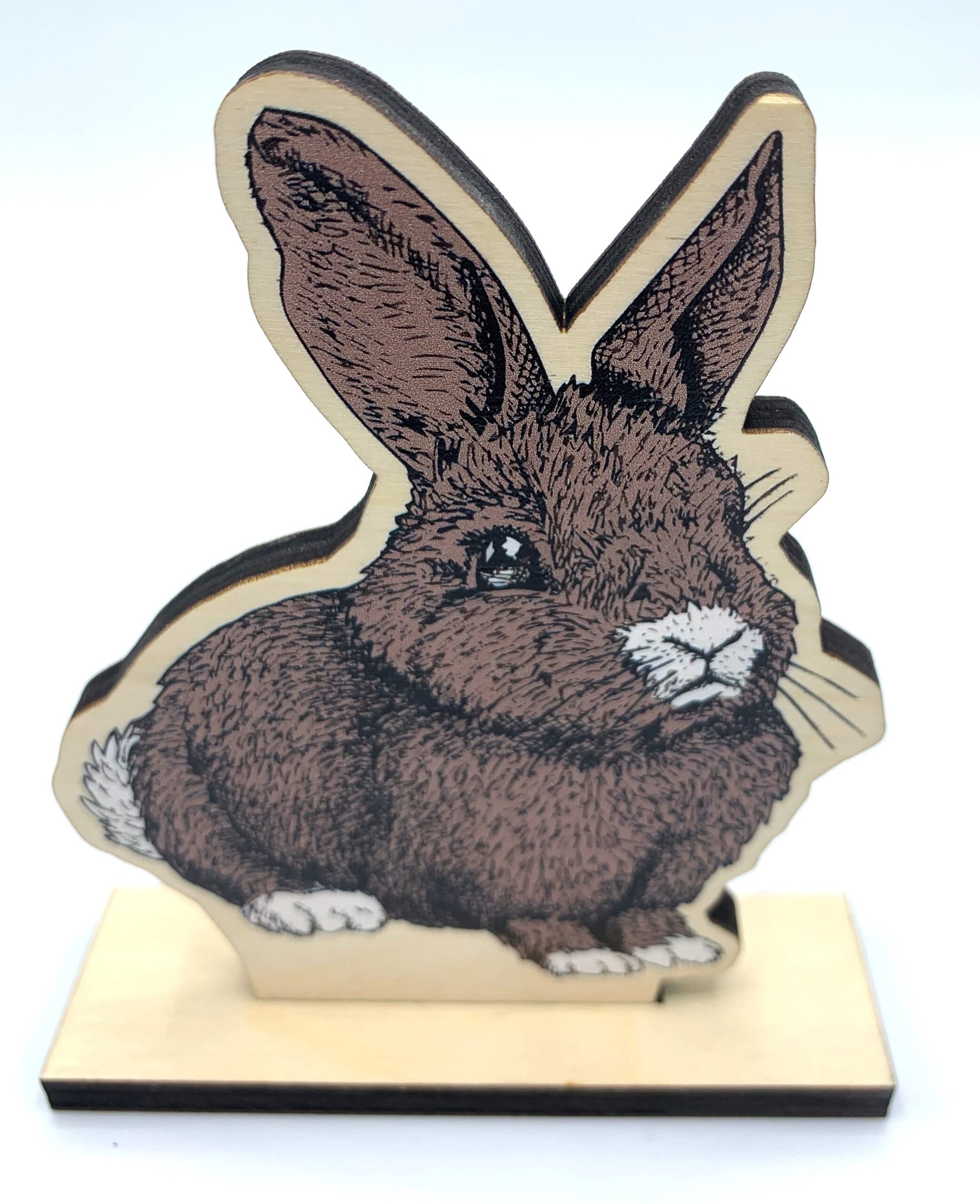 Sapphorica Creations- Henry the Bunny Wooden Decor