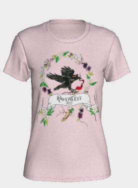 Woodland Wildflower RavenFest 2023 Women's Colored Tees x Sapphorica Creations - Sapphorica Creations 