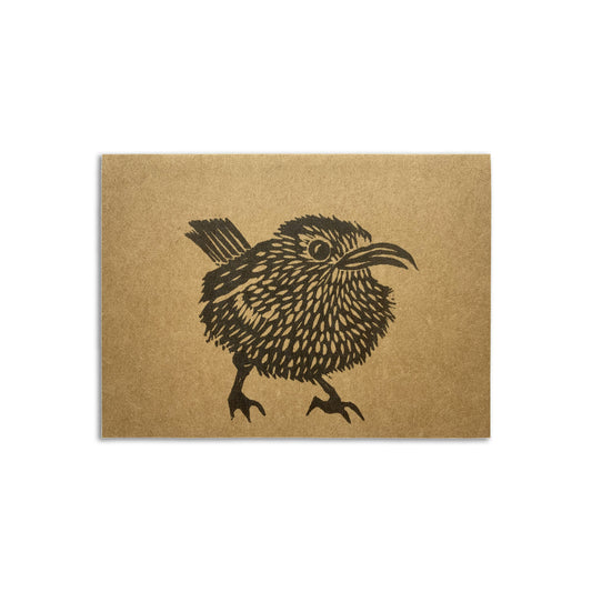 Sapphorica Creations- Baby Wren Art Card - Sapphorica Creations 