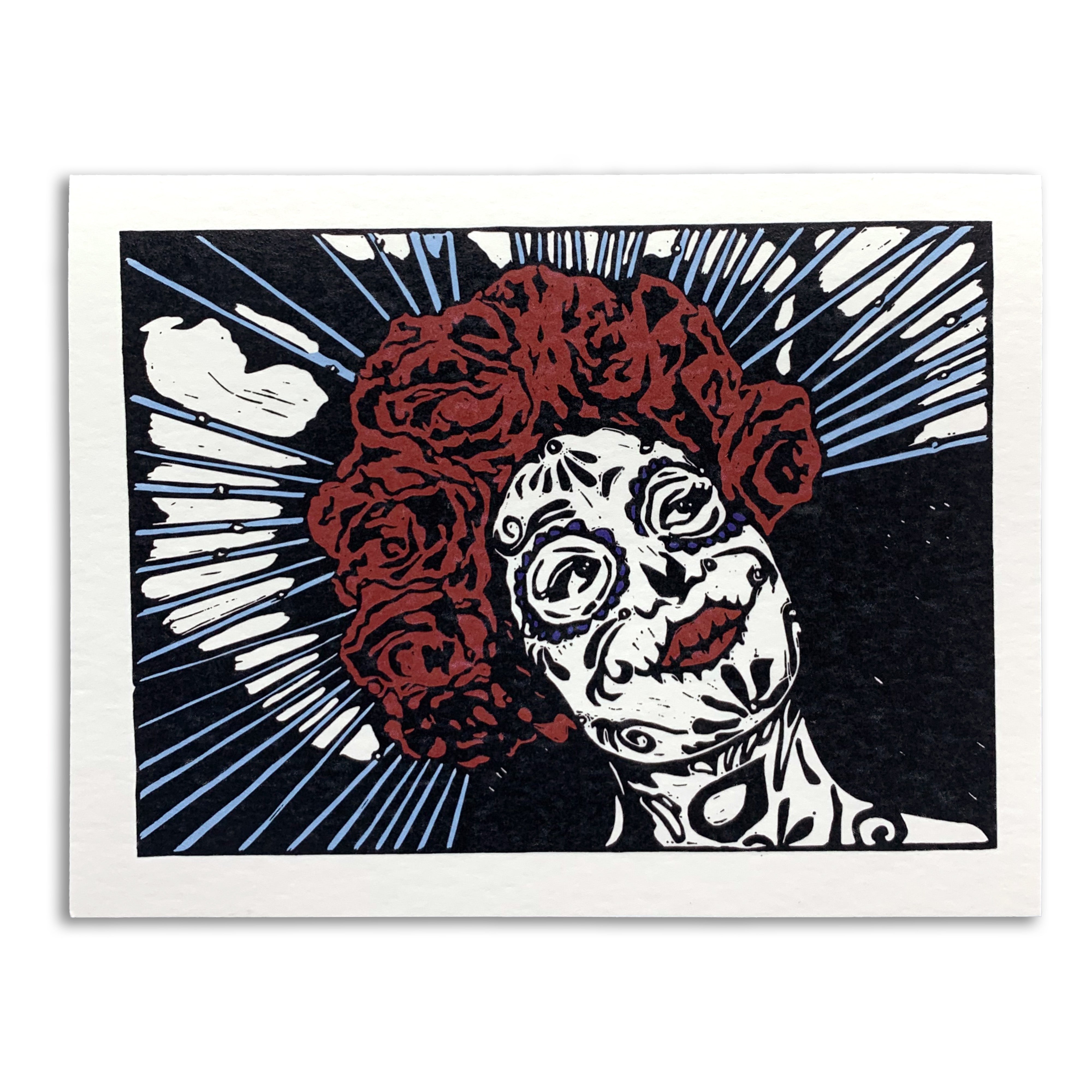 Sapphorica Creations- Carmelita 12 Pack Linocut Art Cards