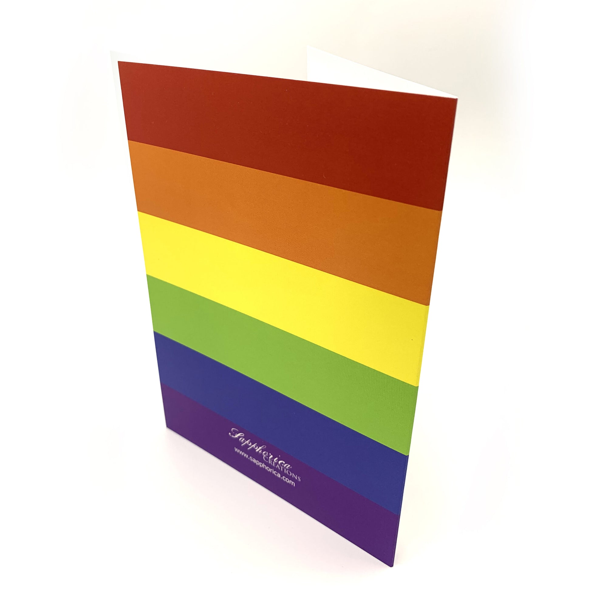 Sapphorica Creations Art Card Mother's Day Rainbow Back