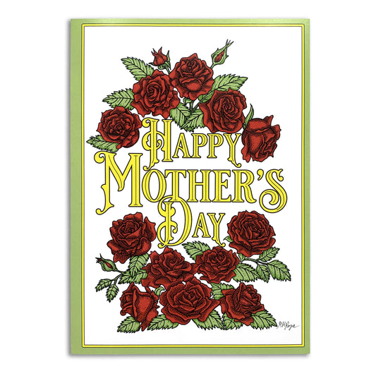 Sapphorica Creations Art Card Mother's Day Red Roses