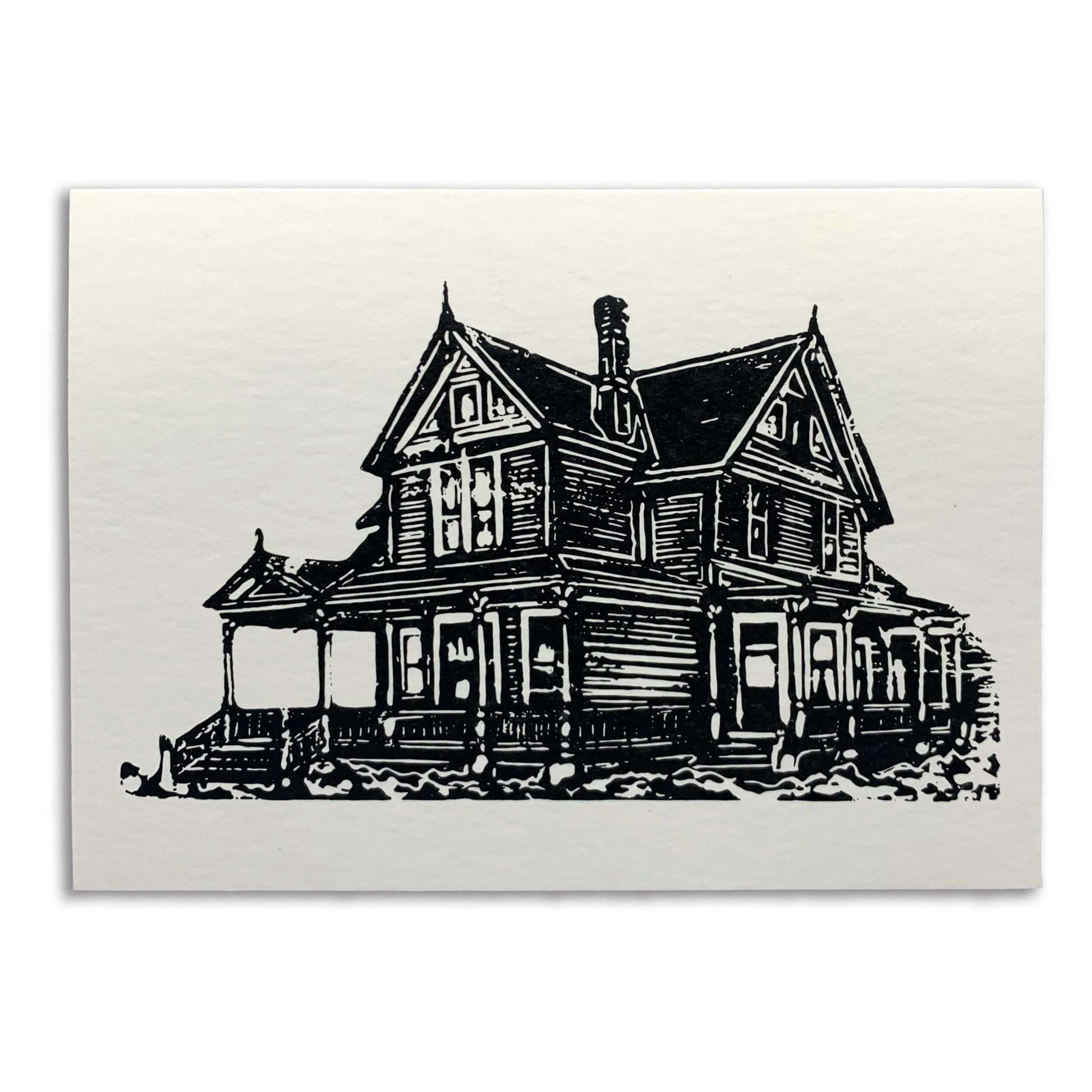 Sapphorica Creations- Heritage Collection- Linocut Art Cards- Historic Stewart Farm