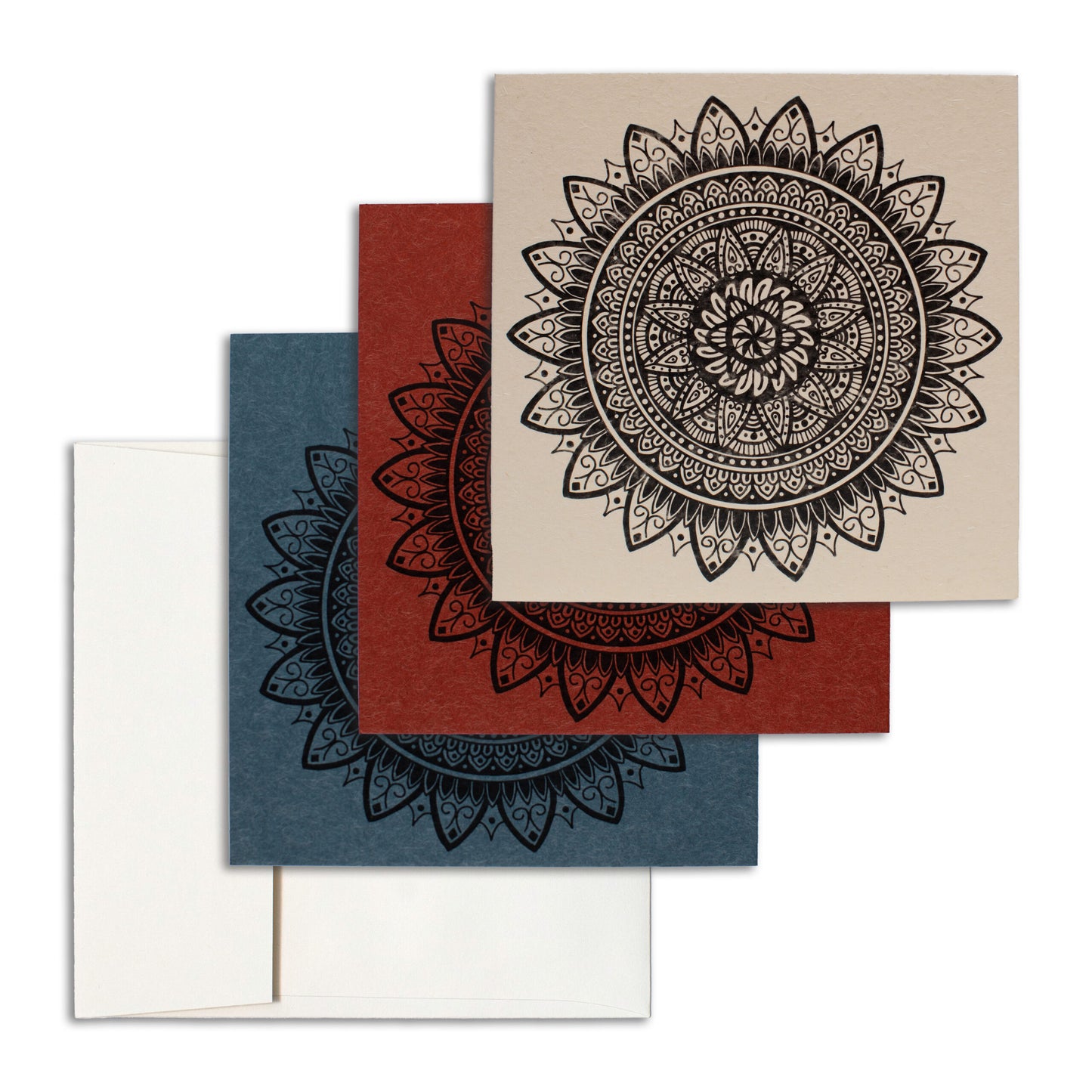 Sapphorica Creations- Sunflower Mandala Ink-Illustrated Art Card