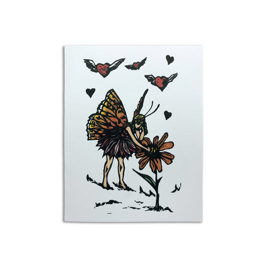 Sapphorica Creations- Monarch Fairy Art Card - Sapphorica Creations 