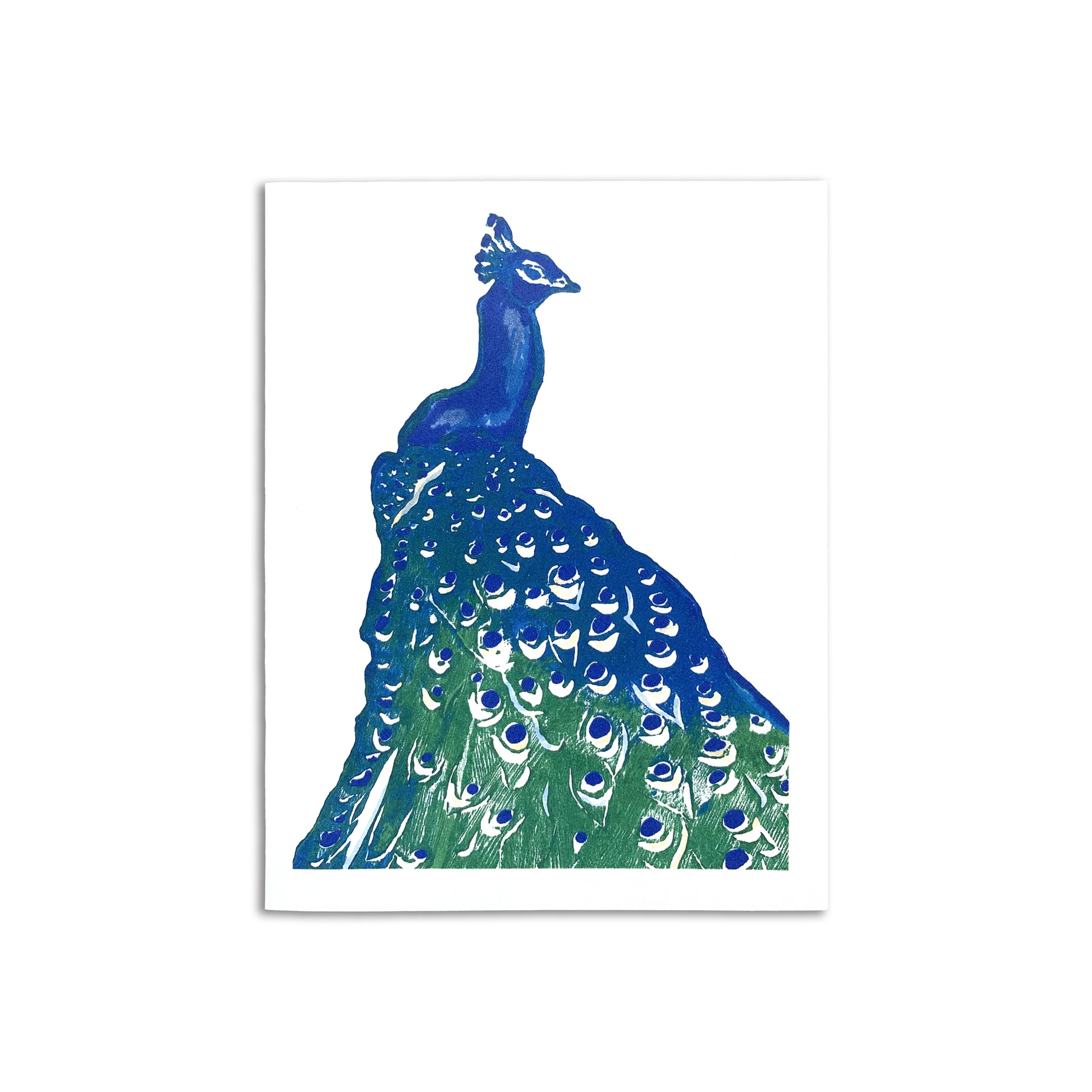 Sapphorica Creations- Lucky Peacock Art Card - Sapphorica Creations 