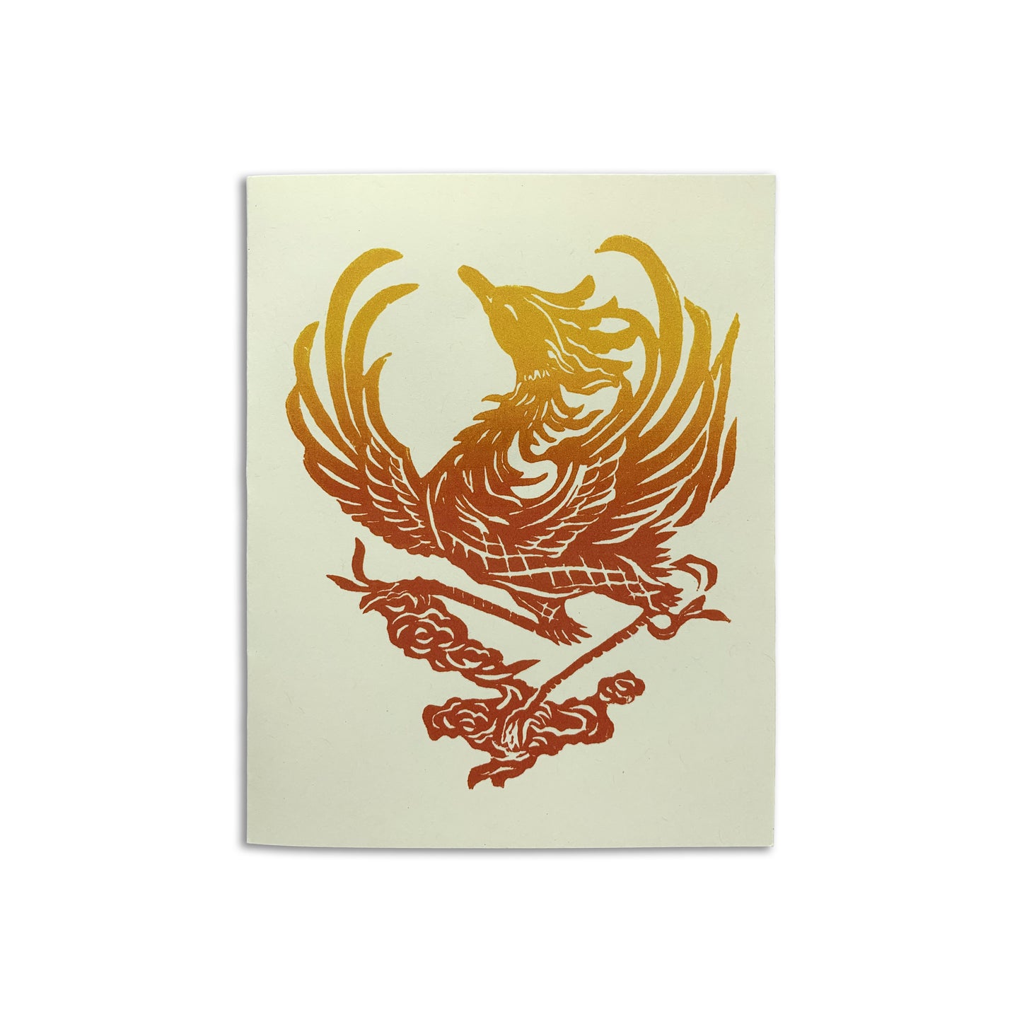 Sapphorica Creations- Flaming Phoenix Art Card - Sapphorica Creations 
