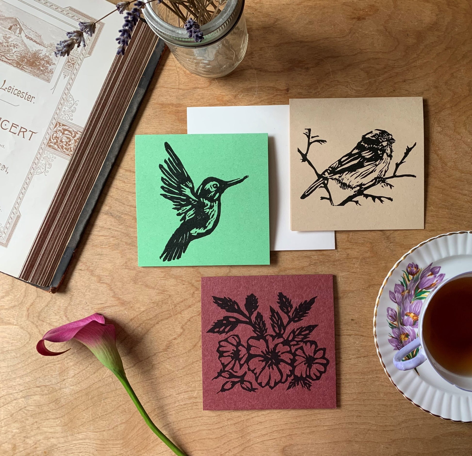 Sapphorica Creations- Woodland + Wildflower Art Card- Collection